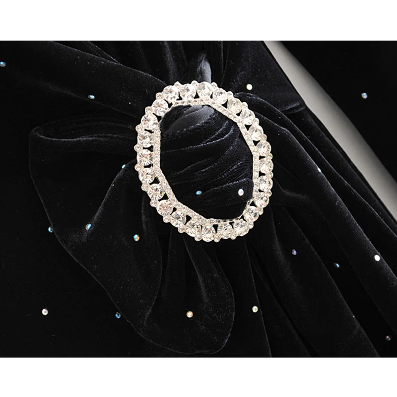 ZOEPO/асимметричные платья в горошек для женщин модное бархатное платье с