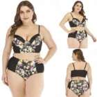 Женский купальник с пуш-ап, Раздельный купальник бикини большого размера, 2020