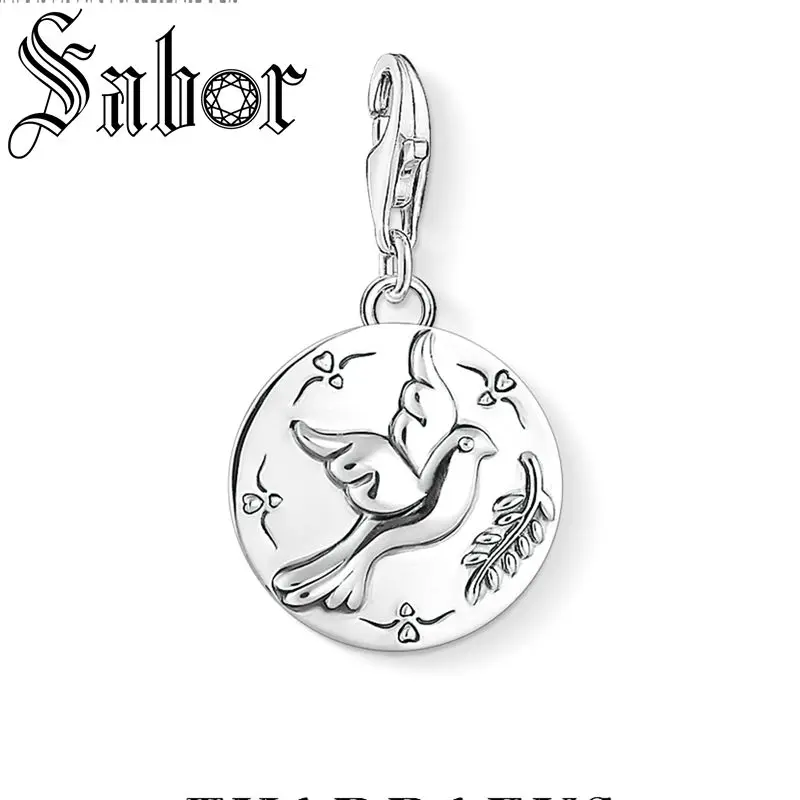 Подвеска в виде голубя на удачу с серебряным покрытием модные вечерние для