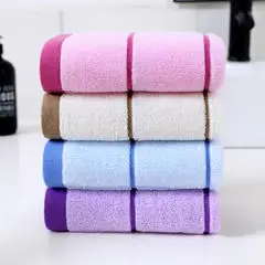 

Solid color 100% cotton super absorbent quick drying household adult towel