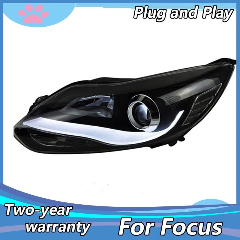 

Car Styling for 2012-2014 Ford Focus LED Headlights New Focus3 DRL Lens Double Beam H7 HID Xenon bi xenon lens