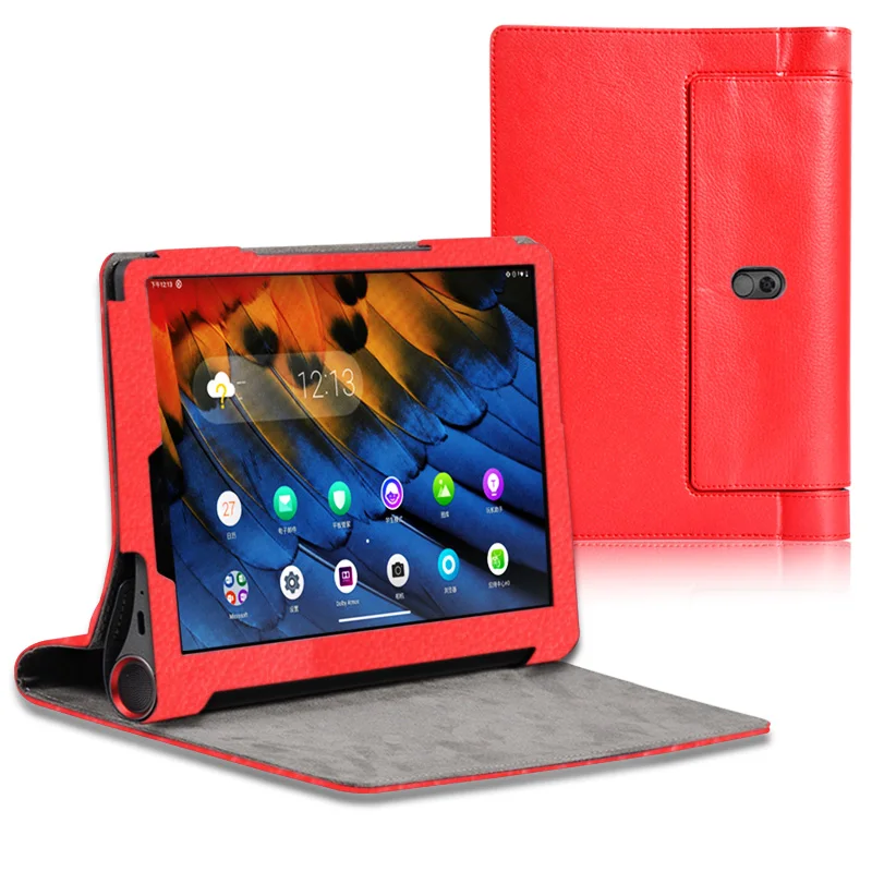 Полное покрытие 10 1 Фолио из искусственной кожи чехол для lenovo Yoga Tab 5 YT-X705 протектор