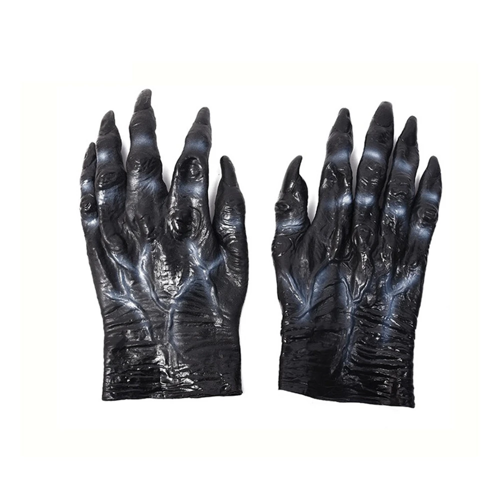 Halloween Makeup Hands Glove Toy Adult Monster Simulation Fake Party Horror with Blood Decorations | Дом и сад