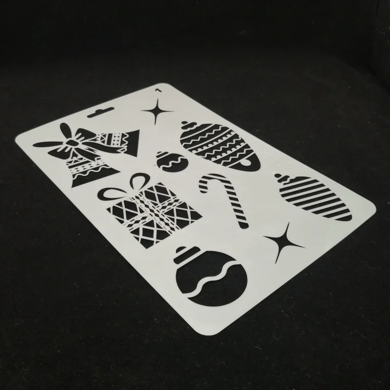 

Christmas present pvc Layering Stencils for Diy scrapbook coloring,painting stencil,home decor diy etc. Product image
