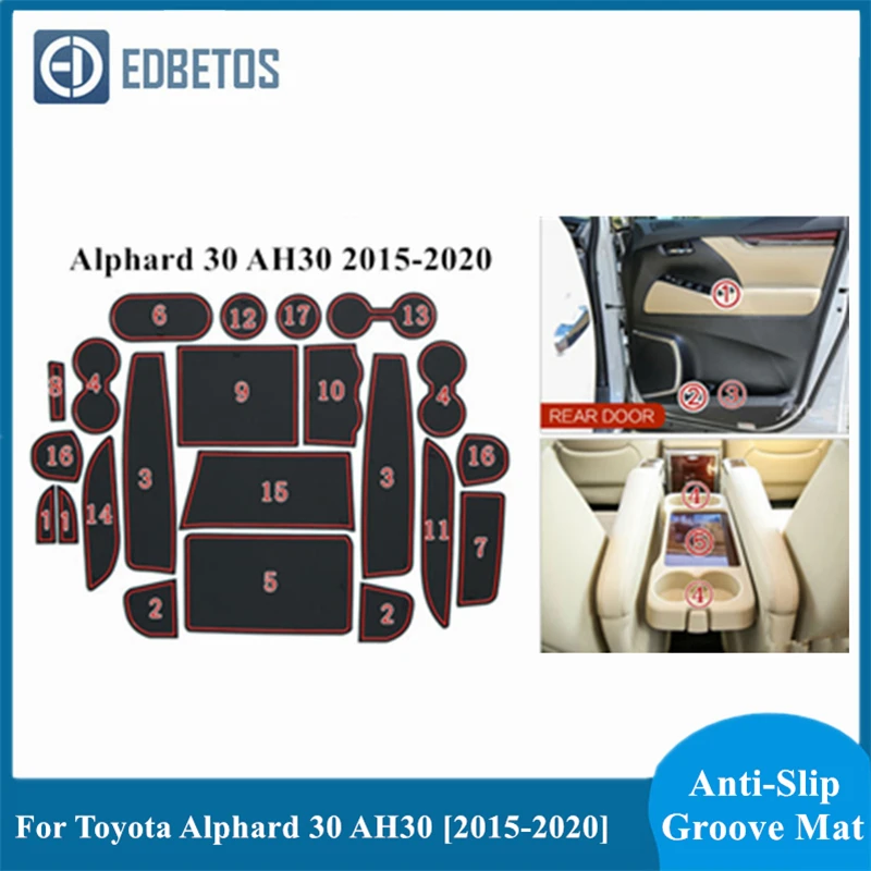 Автомобильный коврик гаджет для Toyota Alphard 30 AH30 2015 2016 2017 2018 2019 2020 аксессуары гелевые