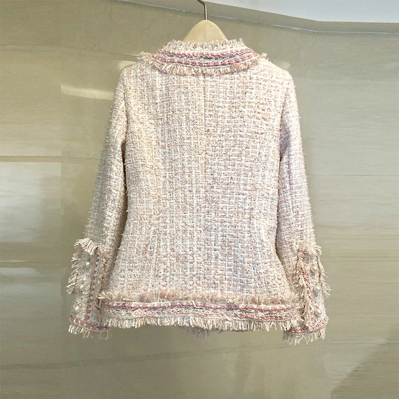 Женские твидовые блейзеры и жакеты высококачественные роскошные модельные