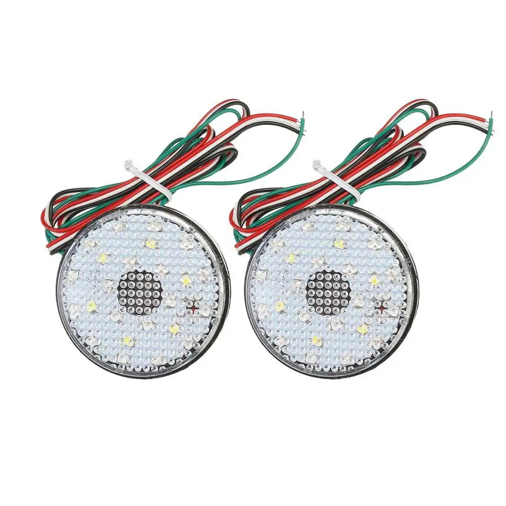 2 шт. светодиодный бампер отражатель задний противотуманный фонарь стоп сигнал