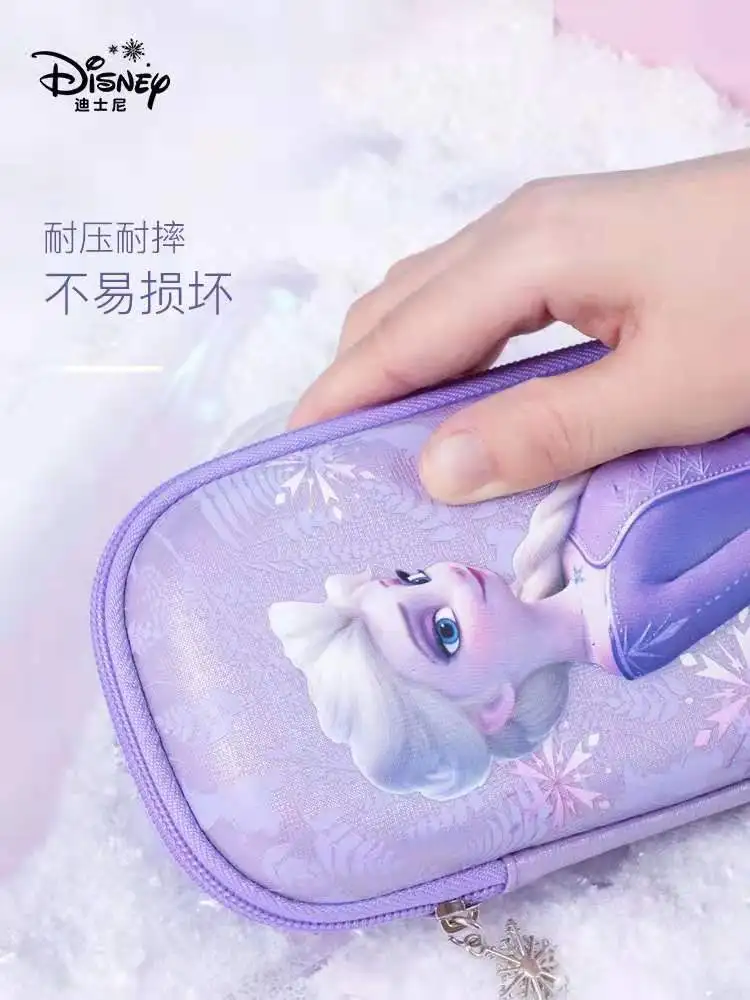 Disney Frozen School Bag For Girl Pencil Case Stationery Set Primary Student Orthopedic Shoulder Backpack Kids Birthday Gifts