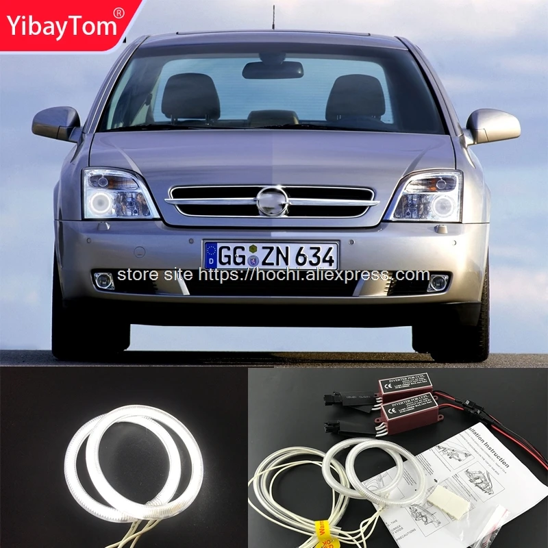 YibayTom белый 6000K CCFL головсветильник свет гало ангельские глазки комплект ангельские глазсветильник для Opel Vectra C 2002 2003 2004