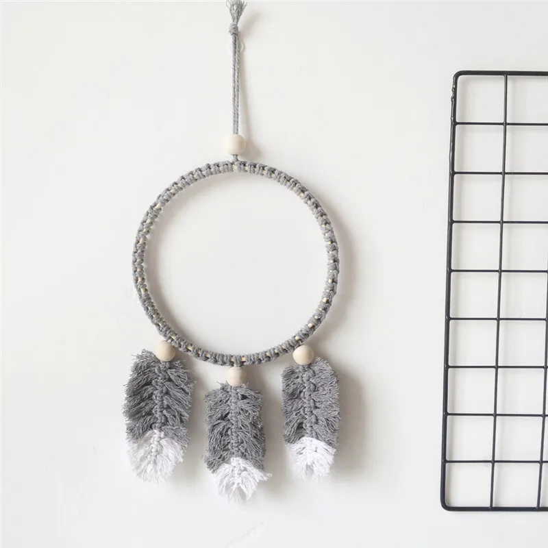 INS скандинавские ручные перья Ловец снов настенные Висячие украшения для детской