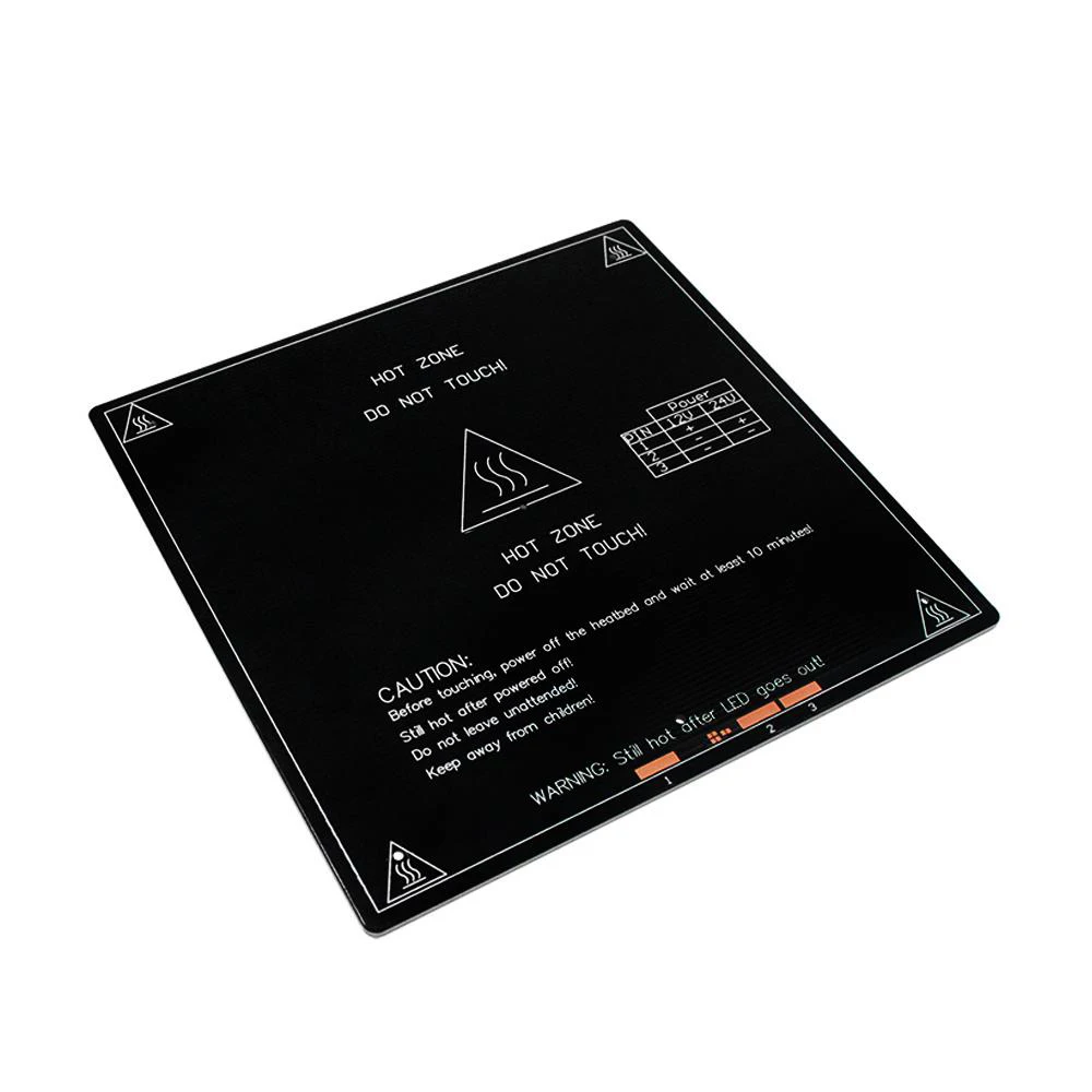 MK3 алюминиевый нагревательный стол 12 V/24 V PCB 250*250*3,0 мм части для принтера Reprap Мендель Горячие очаг 3D радиатор часть 3 мм алюминиевая пластина