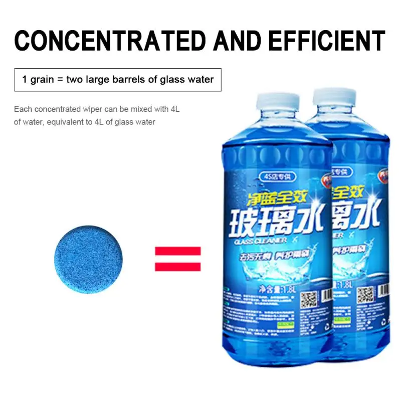 

50pcs Glass Washer Detergent Effervescent Tablets 20mm Cleaning Agent Curing Agent Car Accessories Car Cleaner Compact