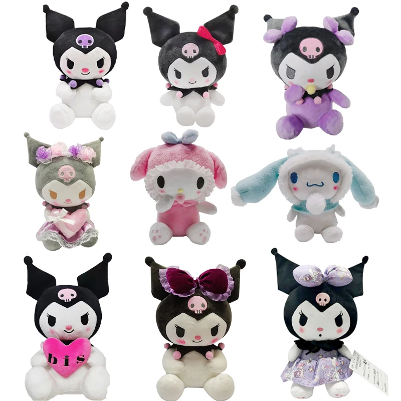 Плюшевая игрушка Kuromi Cinnamoroll 20/30 см детская в стиле корикоричной милая плюшевая
