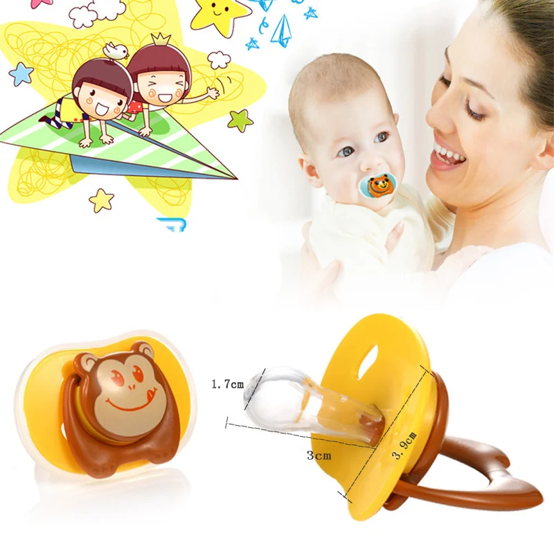 

Cartoon Animal Cute Silicone Nipple Fake Pacifier Baby Pacifier Child Pacy Orthodontic Nipple Teether Baby Pacifier Care