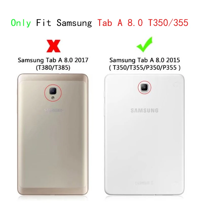 Роскошный чехол-подставка из искусственной кожи чехол для samsung Galaxy Tab A 8,0 T350 T355 SM-T355 чехол для планшета