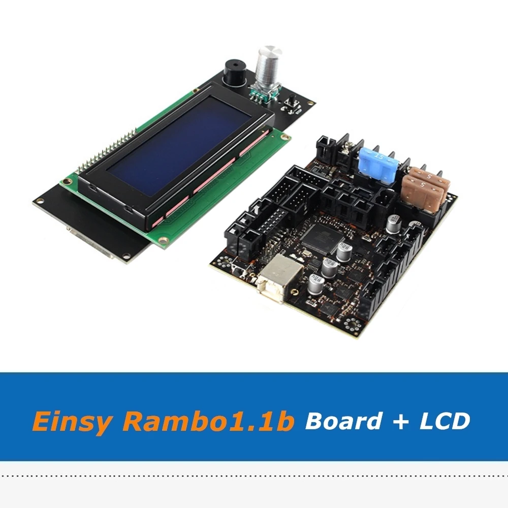 Reprap Prusa i3 MK3/3S Einsy Rambo1.1b Control Board + 2004LCD Screen With 4pcs TMC2130 SPI Driver For 3D Printer Parts