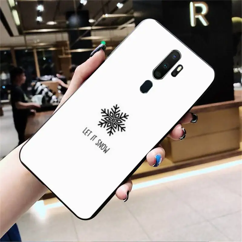 

LJHYDFCNB Small Christmas Phone Case For Oppo Reno2 Z 2Z Realme5 6 Pro R9 11 Plus 15 17 Pro