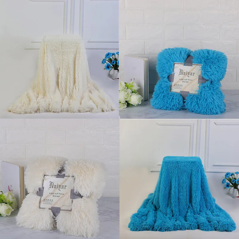 

Мягкий мех плед на диване длинный мохнатый пушистый мех искусственная кровать диван одеяло s теплый уютный с пушистым шерпа