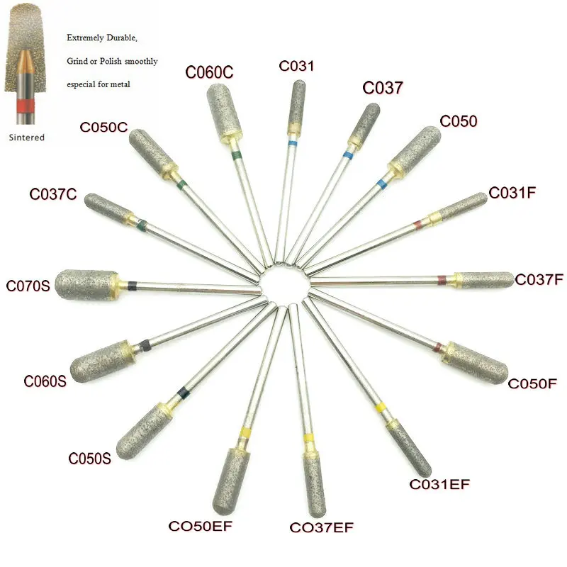 Полностью спеченные алмазные боры 2 35 мм очень прочные для шлифования или