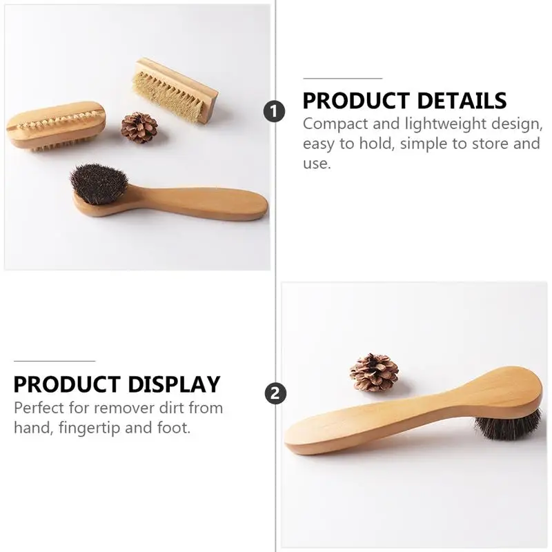 

4pcs Prime Practical Premium Nail Brushes Hand Washing Brushes for Salon Bathroom