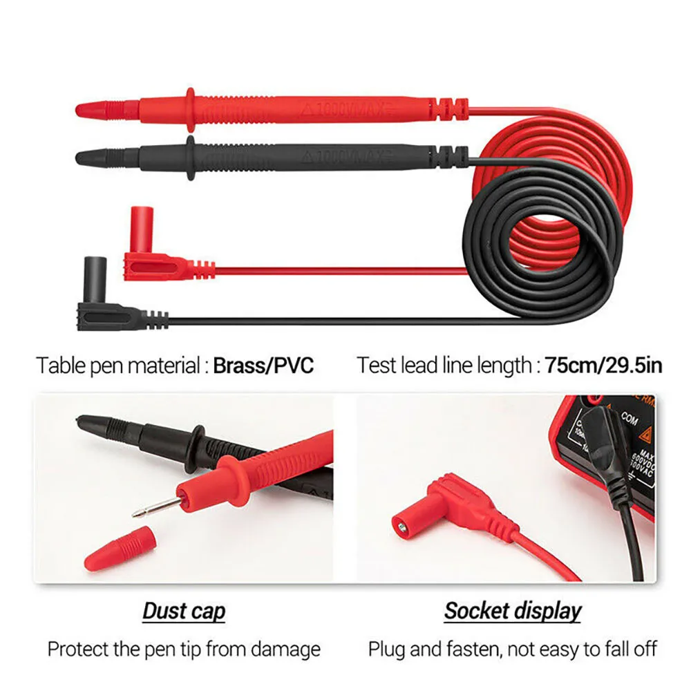 

Detector Multimeter Digital Inspection Test Leads Voltage/current/resistance