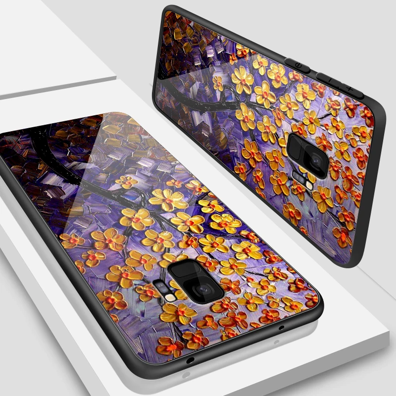 W357 for OnePlus 3T 3 5 6T 5T 6 7 7 Pro Anti Knock Tempered Glass Cover for Samsung Galaxy S9 S8 S10 Plus Printing Fancy Phone Case - Цвет: W357