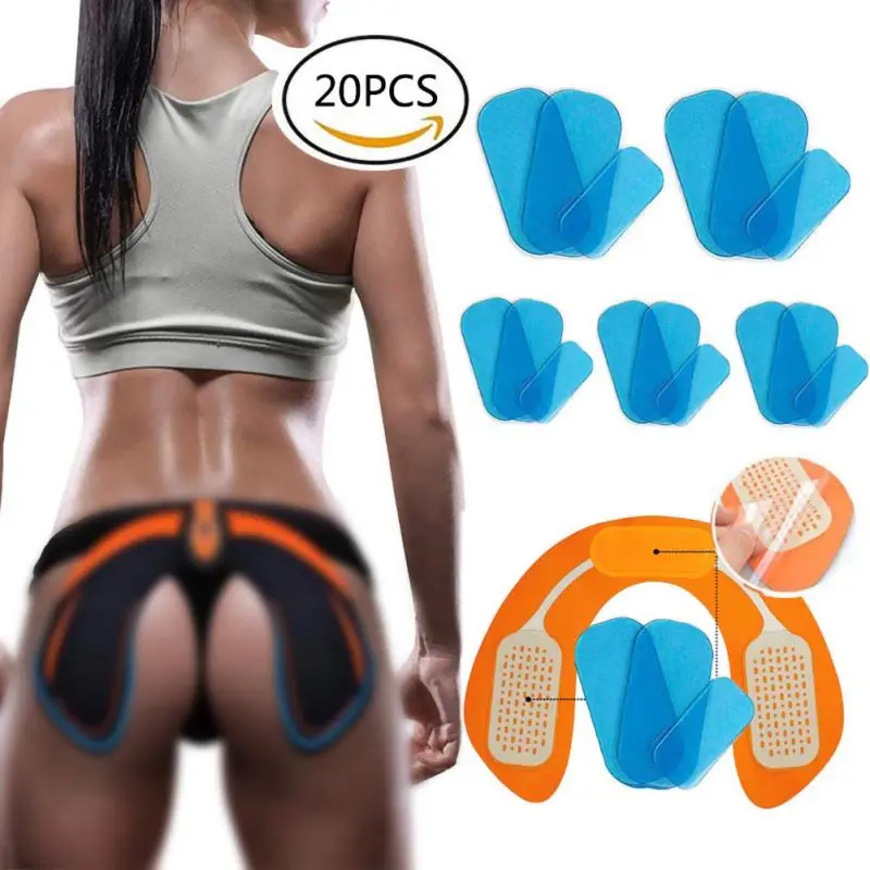 

20pcs Buttocks Muscle Sticker Stimulator Training Replacement Gel Sheet Pads AbS Abdomen Hip Muscle Stimulator Trainer