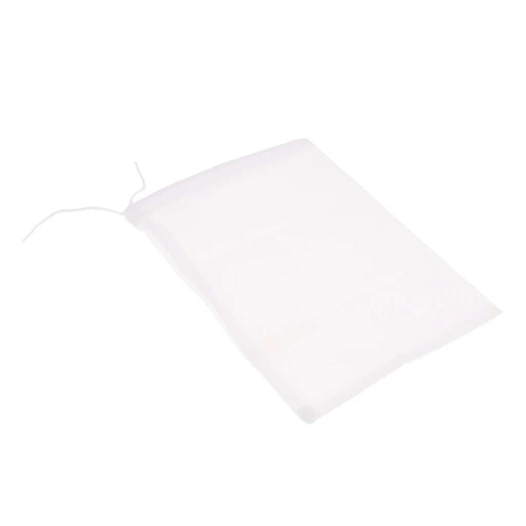 

1 Pcs Milk Coffee Juice Reusable Nylon Mesh Strainer Filter Bag 15x20cm Durable Nylon Fine Mesh Straining Bags