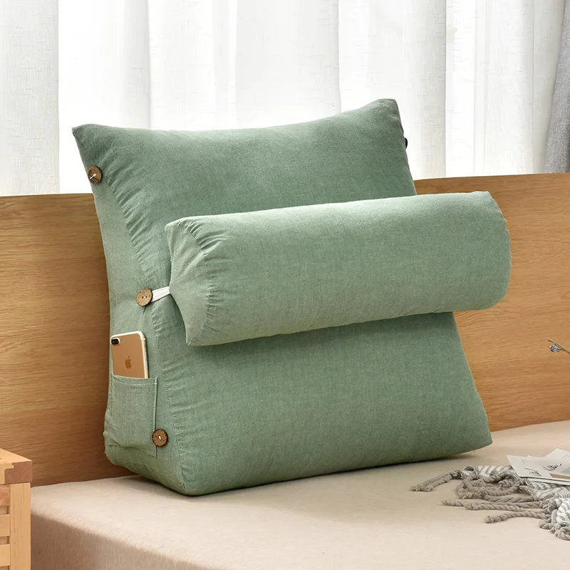 Японская треугольная подушка для дивана Подушка стула 3d большая спины медитация