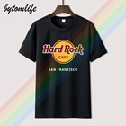 Футболка мужская с логотипом Hard Rock Cafe, рубашка из 100% хлопка с короткими рукавами, популярная тенниска в стиле унисекс, лето