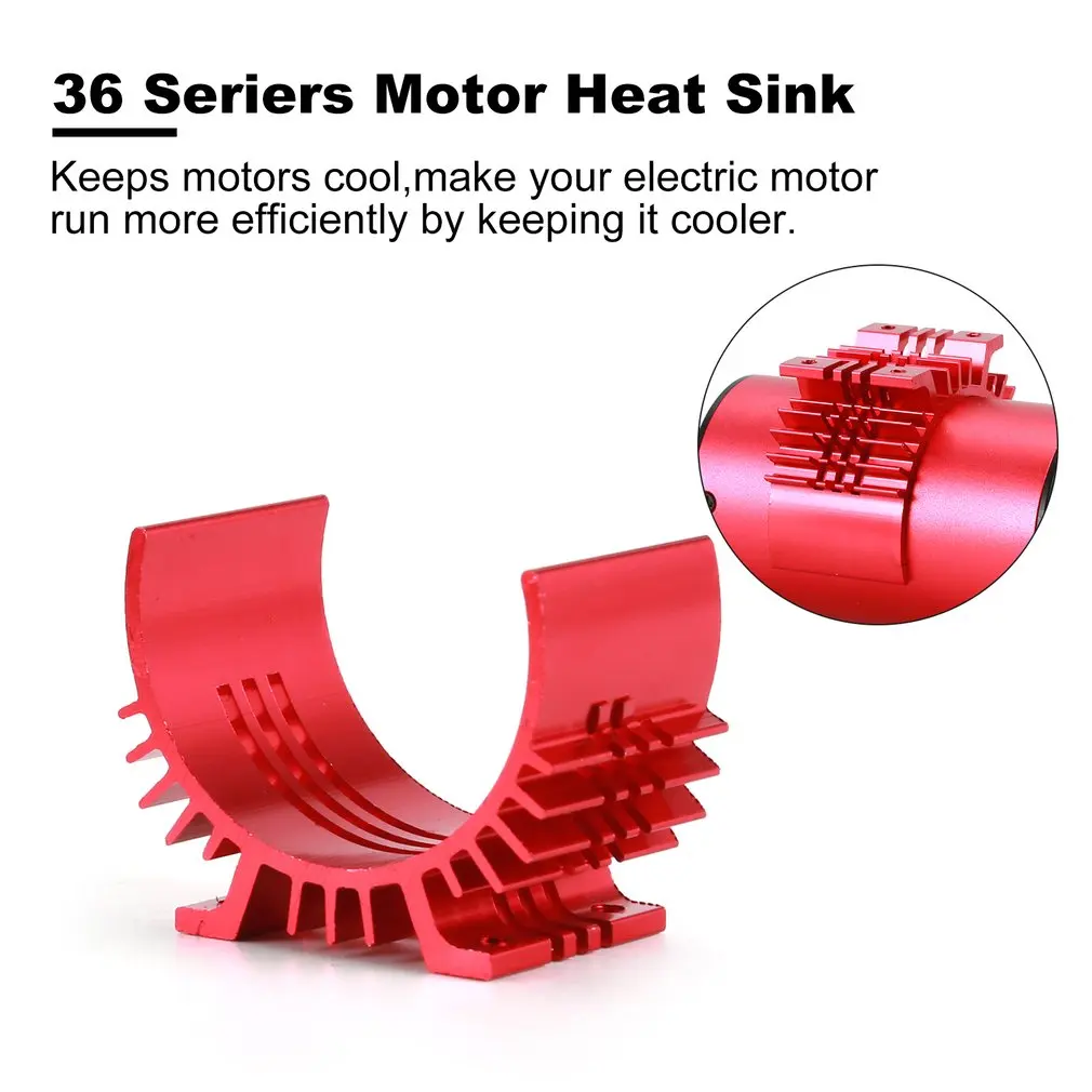 

high quality 36 Seriers Motor Cooling Heat Sink Heatsink Top Vented 540 545 550 Size For 1/10 RC Car