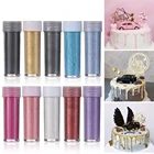 Съедобные товары для выпечки, 2 г, мусс для торта, инструмент для украшения тортов, Золотой блестящий помадный шоколадный декор, Золотая пудра