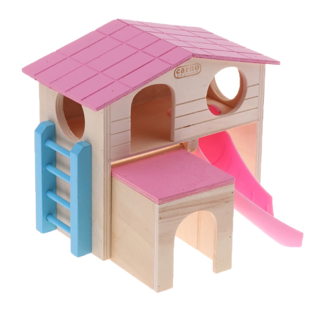 Веселый игрушечный домик Хомяк с лестницы деревянная клетка игрушки для