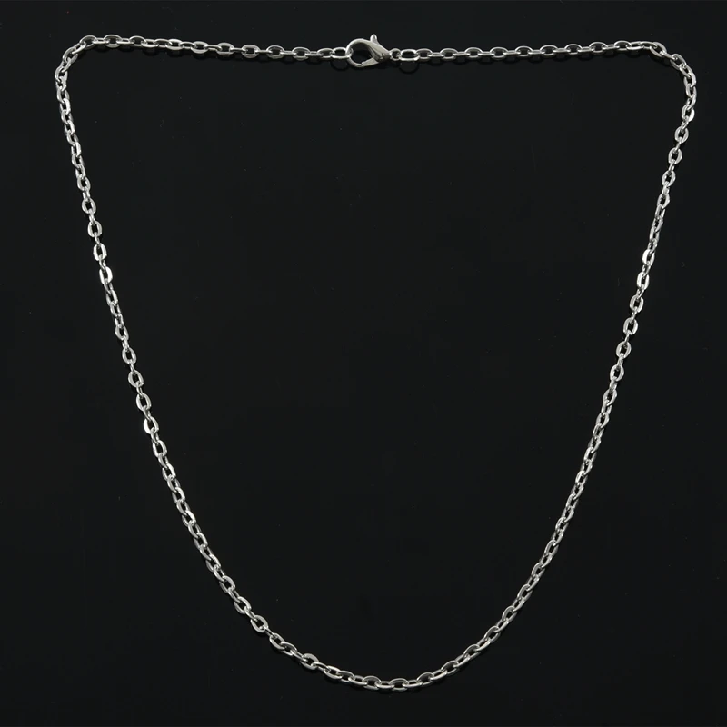 

Jewelry Men's Ladies necklace, stainless steel necklace, silver - width 3mm