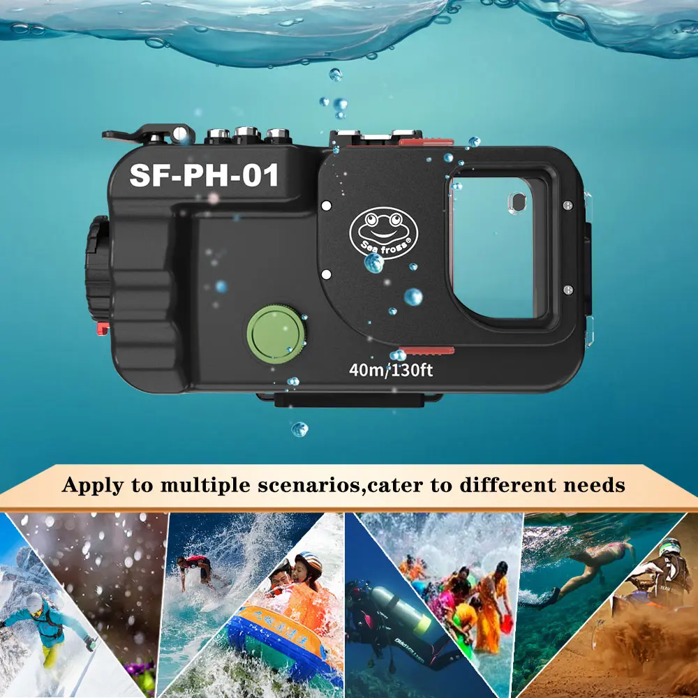Seafrogs-carcasa impermeable para tel&eacute;fono m&oacute;vil Samsung, HUAWEI, Android, 40 metros, nuevo modelo-3