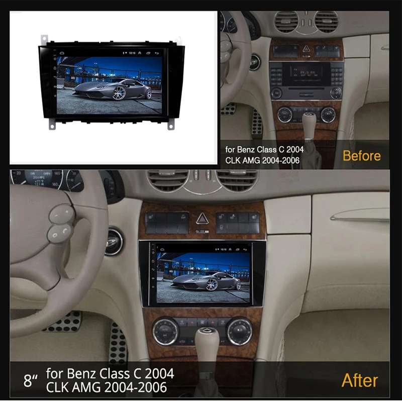 Android 10.0 Car Radio GPS Player For Benz C-Class W203 (2004 2005 2006 2007) CLC W467 2008 2009 2010 2011 navigation0 | Автомобили и