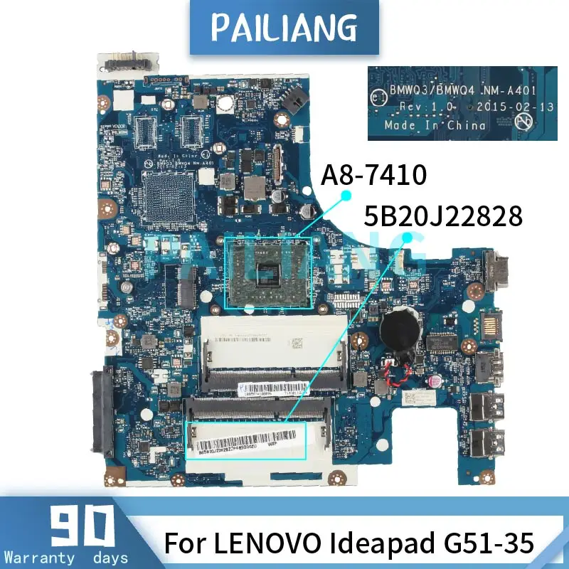 Placa-mãe para Lenovo Ideapad G5135 Placa-mãe para Computador Portátil Placa-mãe para notebook