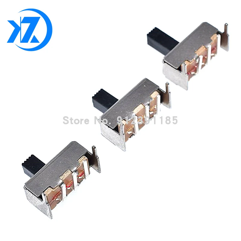 10 шт. переключатель SS12F23 SS12F23VG5 G4 G7 0 5 А 50 В 3 контакта 1P2T изогнутый под 90 градусов