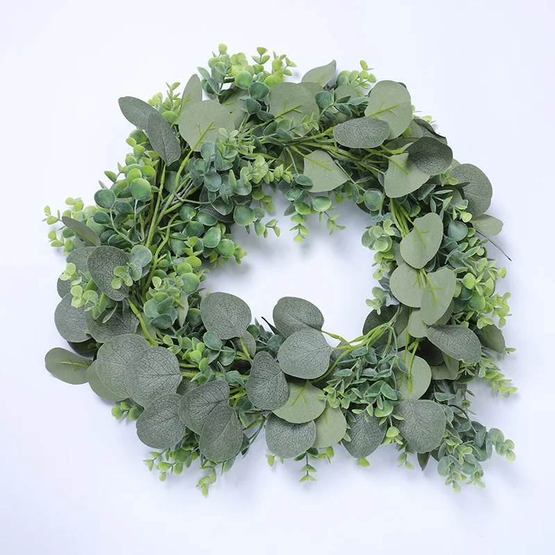 

High Quality Home Decoration Simulation Plant Eucalyptus Leaf Wedding Background Layout Eucalyptus Rattan Green Vines
