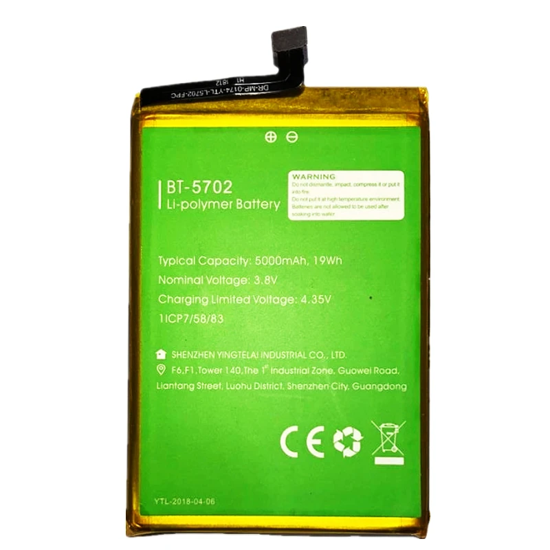 100% Original Backup BT-5702 Leagoo X Rover Battery 5000mAh for Smart Mobile Phone | Batteries