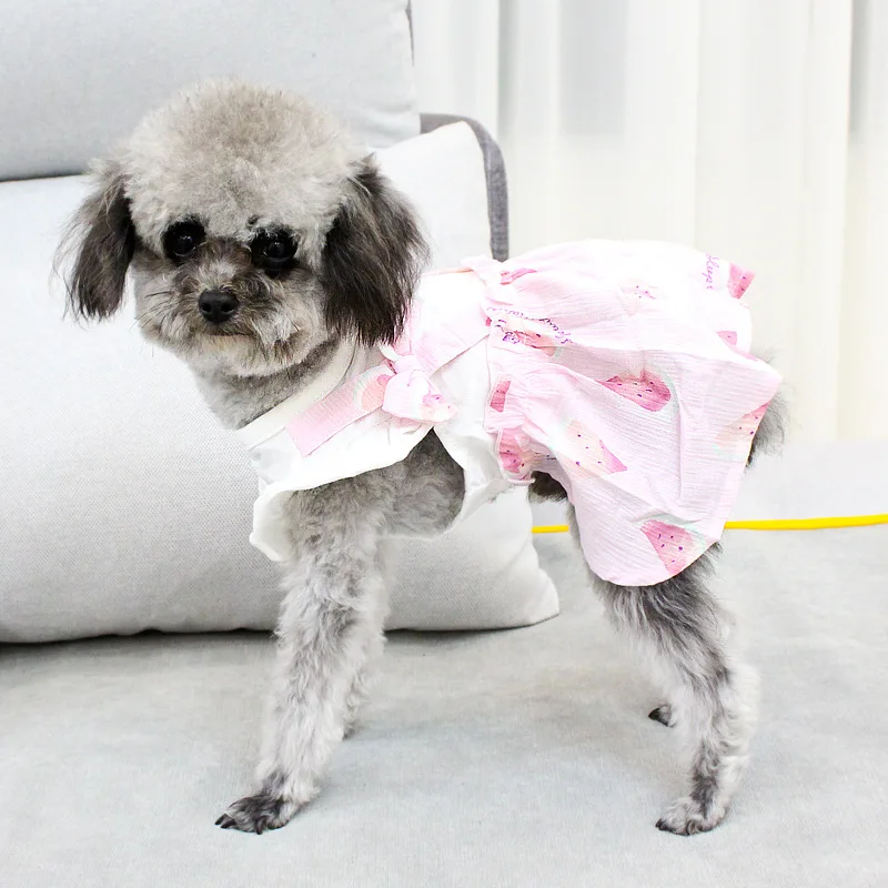 Одежда для домашних животных платье собак летняя одежда кошек юбка щенков