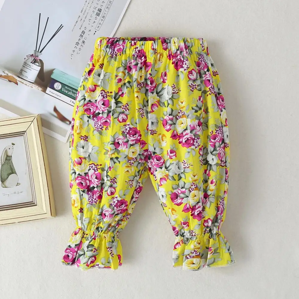 2019 Spring Baby Kids Childrens printing Flower Toddler Classic Leggings girls pants Girls legging 1-6Yrs Bell Bottoms | Мать и ребенок