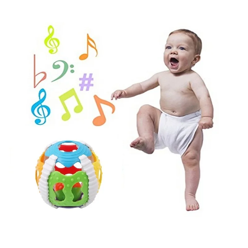 

1PC Multicolor Round Shape Rattles Baby Toy Baby Activity Grasping Toy Hand Bell Rattle Develop Baby Intelligence Toys 899000