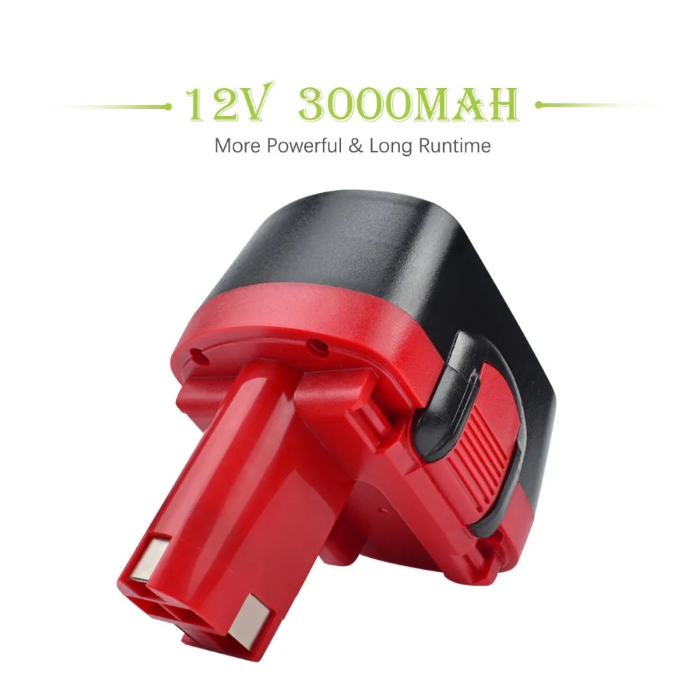 2X 3000 мАч 12В Ni-MH BAT043 Аккумуляторная батарея: BOSCH GSR 12 VE-2 GSB PSB BAT045 BTA120 2607335430 |