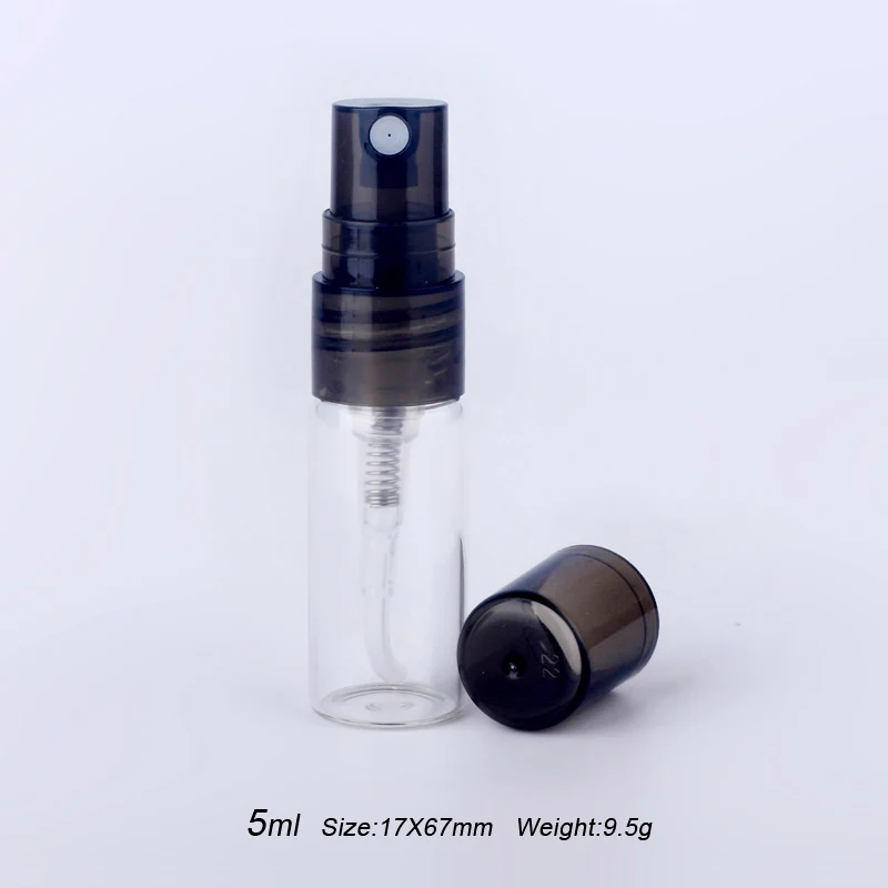 100 шт./лот 5 мл мини флакон для образцов портативная многоразовая духов стеклянные