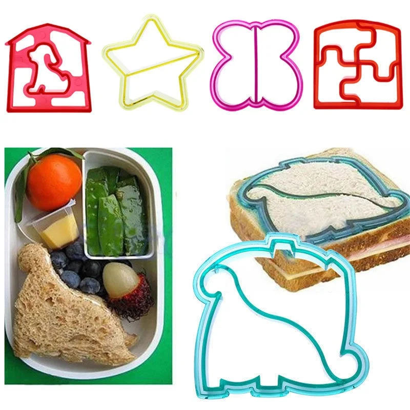 1PC Bread Cutter Dinosaur Butterfly Mold DIY Cake Toast Animal Shape Sandwich Tool | Дом и сад