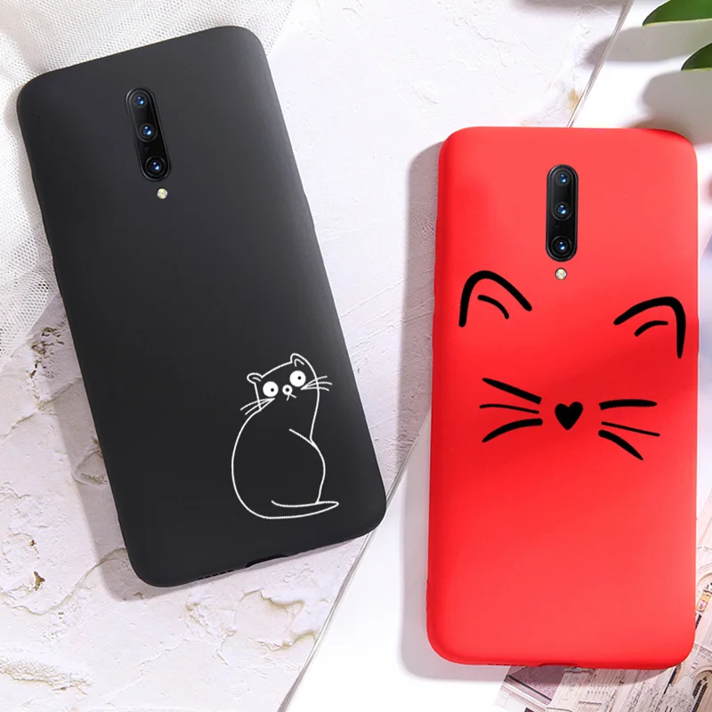 Чехол DIY для OnePlus 7 Pro чехол с милым котом мягкий карамельный цвет Oneplus 7T 6 6T s One Plus 7Pro