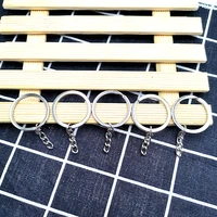 20pcs 1pack personalized jewelry pendant accessories silver 6mm chain ring metal jewelry keychain necklace ornament