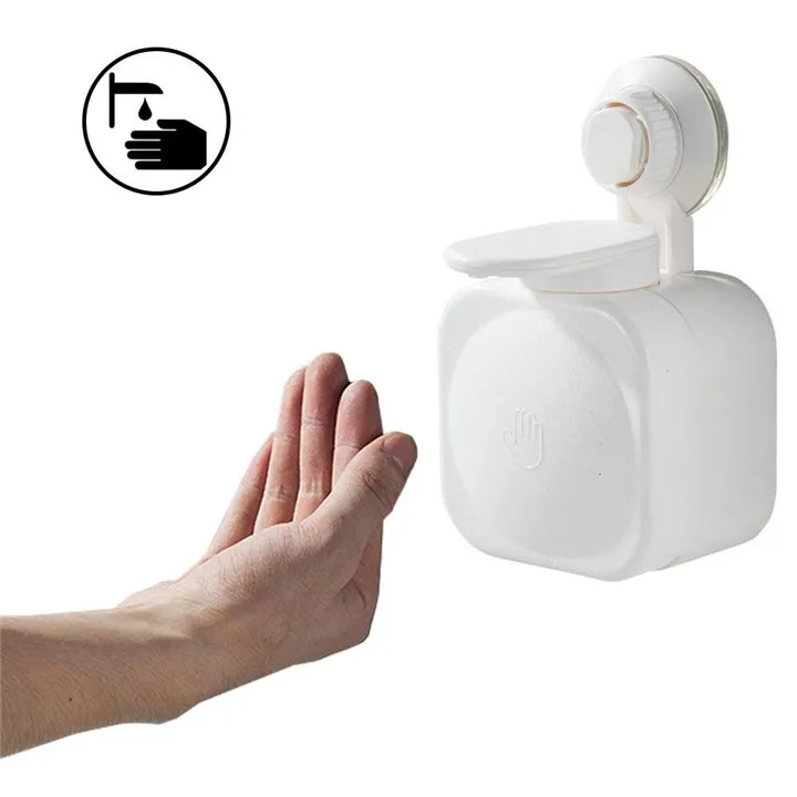 TTLIFE Bathroom Wall Mounted Soap Liquid Box Sucker Dispenser Wall-mounted Plastic Shower Gel Shampoo Press | Дом и сад