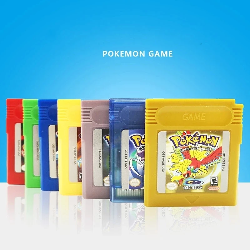 16 битная игровая консоль с картриджем для видеоигр Pokemon GBC|Коллекционные